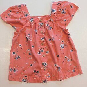 Gap XS Peach Boho Blouse